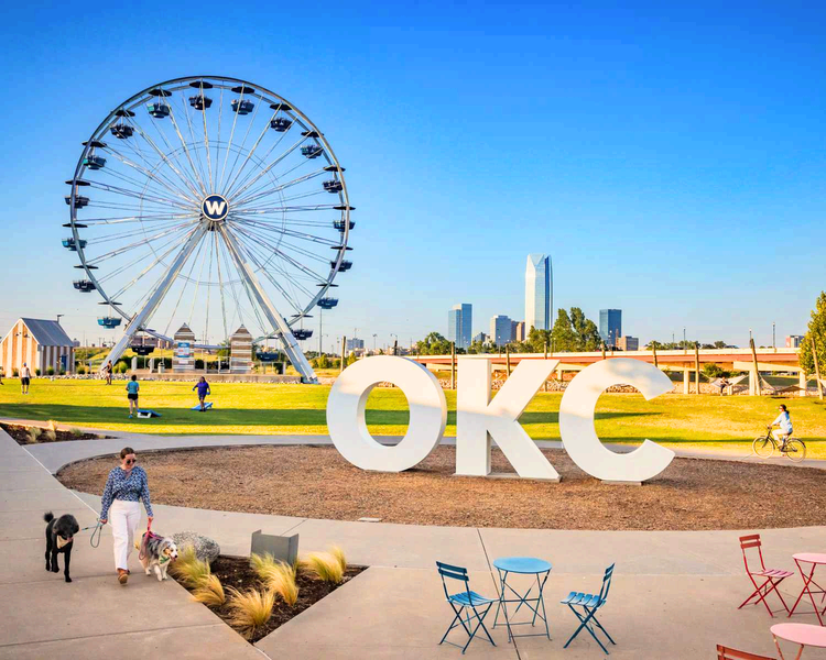 Oklahoma City skyline and scenery